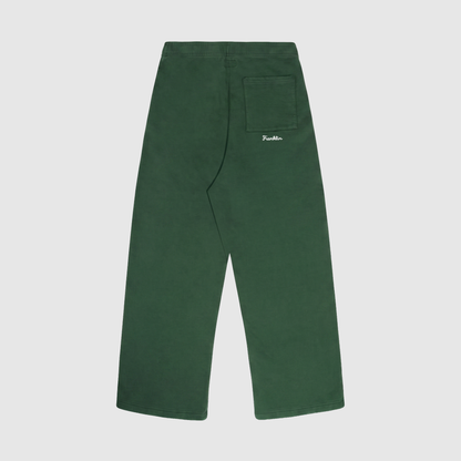 Pantalón oversize de felpa con bordado