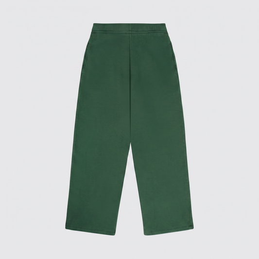 Pantalón oversize de felpa con bordado