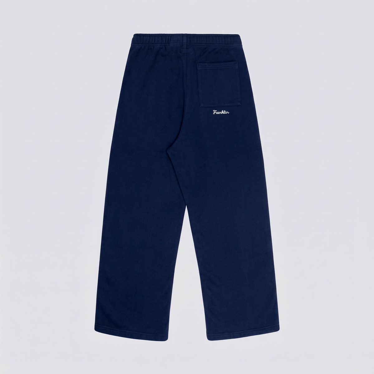 Oversize fleece trousers with embroidery