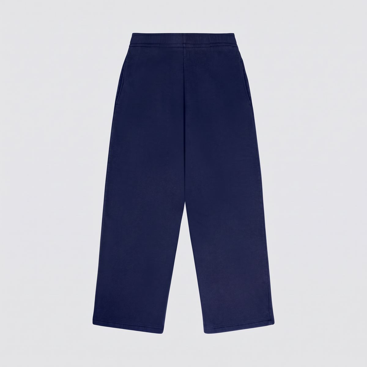 Oversize fleece trousers with embroidery