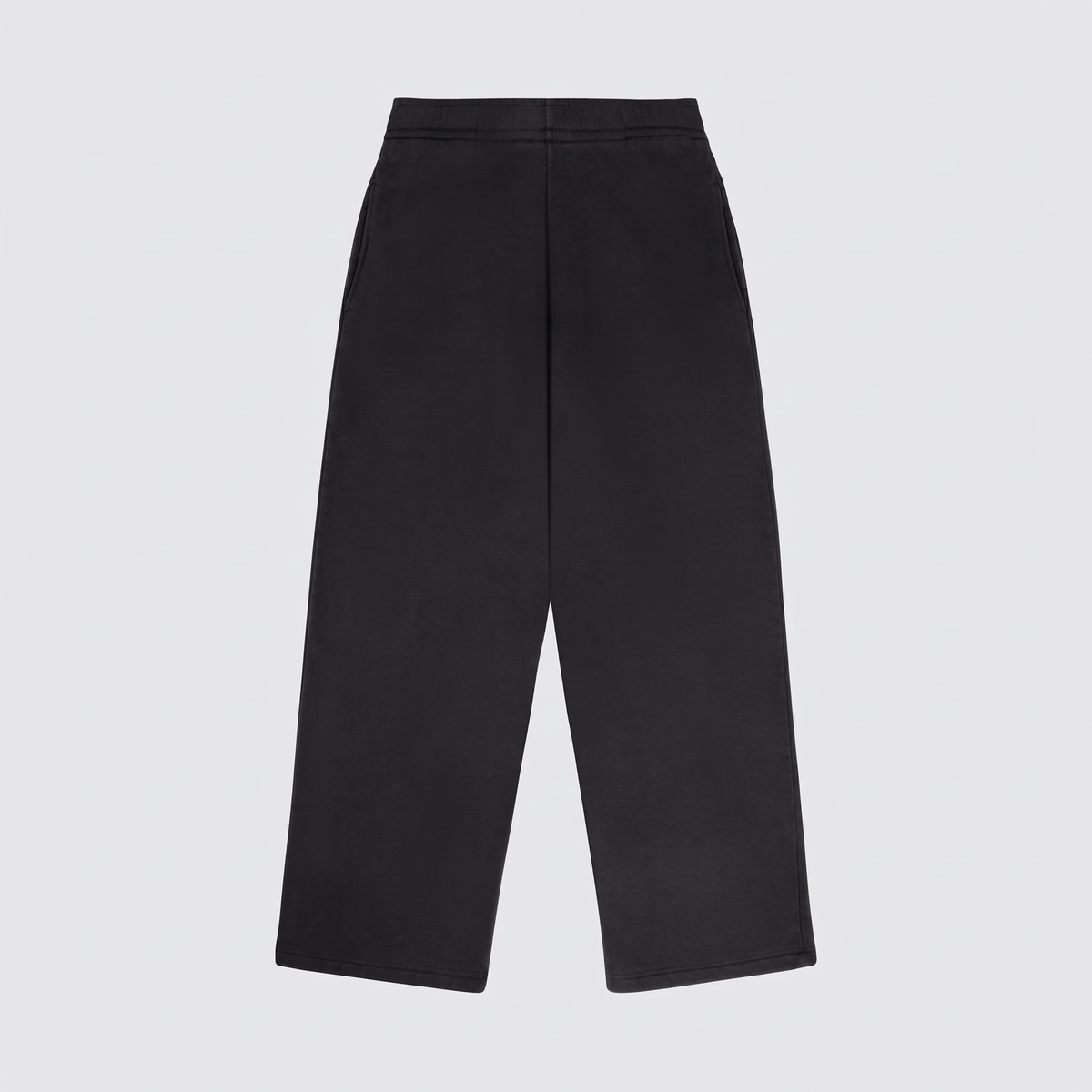 Oversized fleece trousers with embroidery
