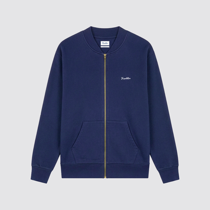 Felpa in stile bomber con ricamo sul petto