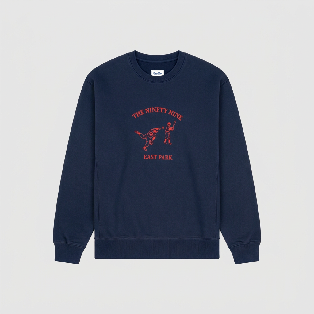 Sudadera de cuello redondo con estampado