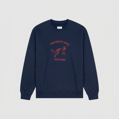 Sudadera de cuello redondo con estampado