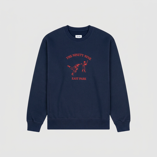 Sudadera de cuello redondo con estampado