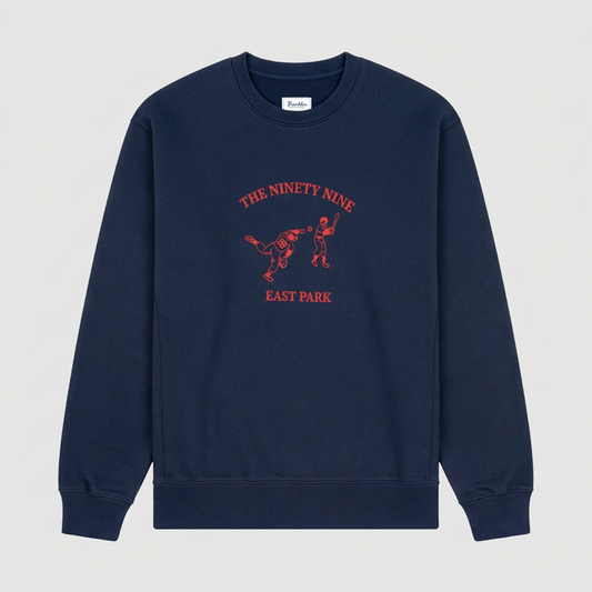 Sudadera de cuello redondo con estampado