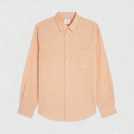Camicia con taschino e ricamo