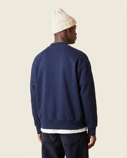 Felpa in stile bomber con ricamo sul petto
