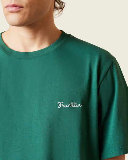 T-shirt manica corta in jersey con ricamo