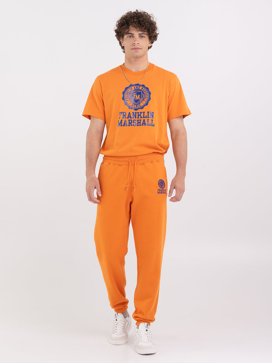 Agender jogger trousers with Crest logo embroidery