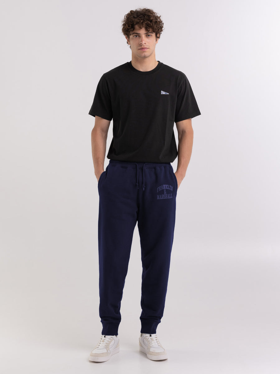 Jogger trousers with arch letter print