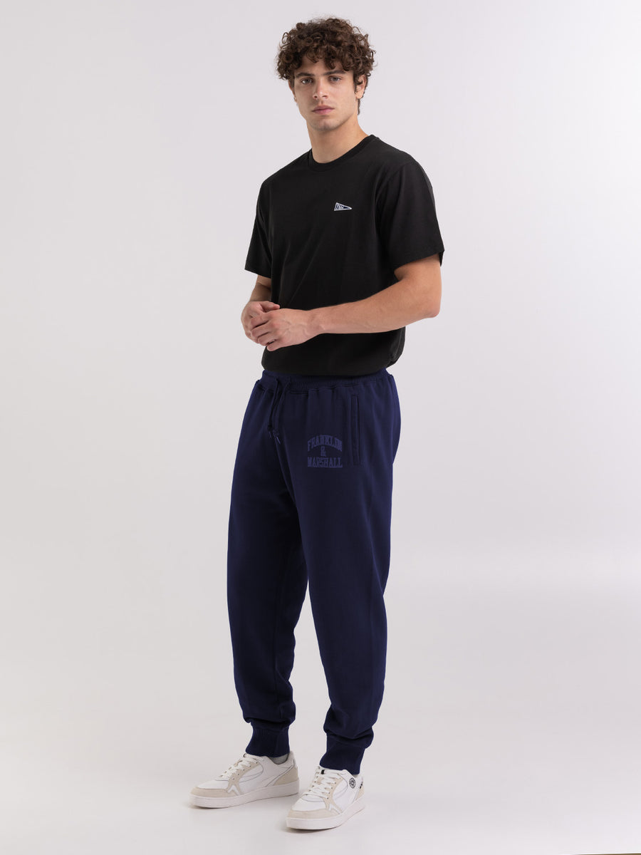Jogger trousers with arch letter print