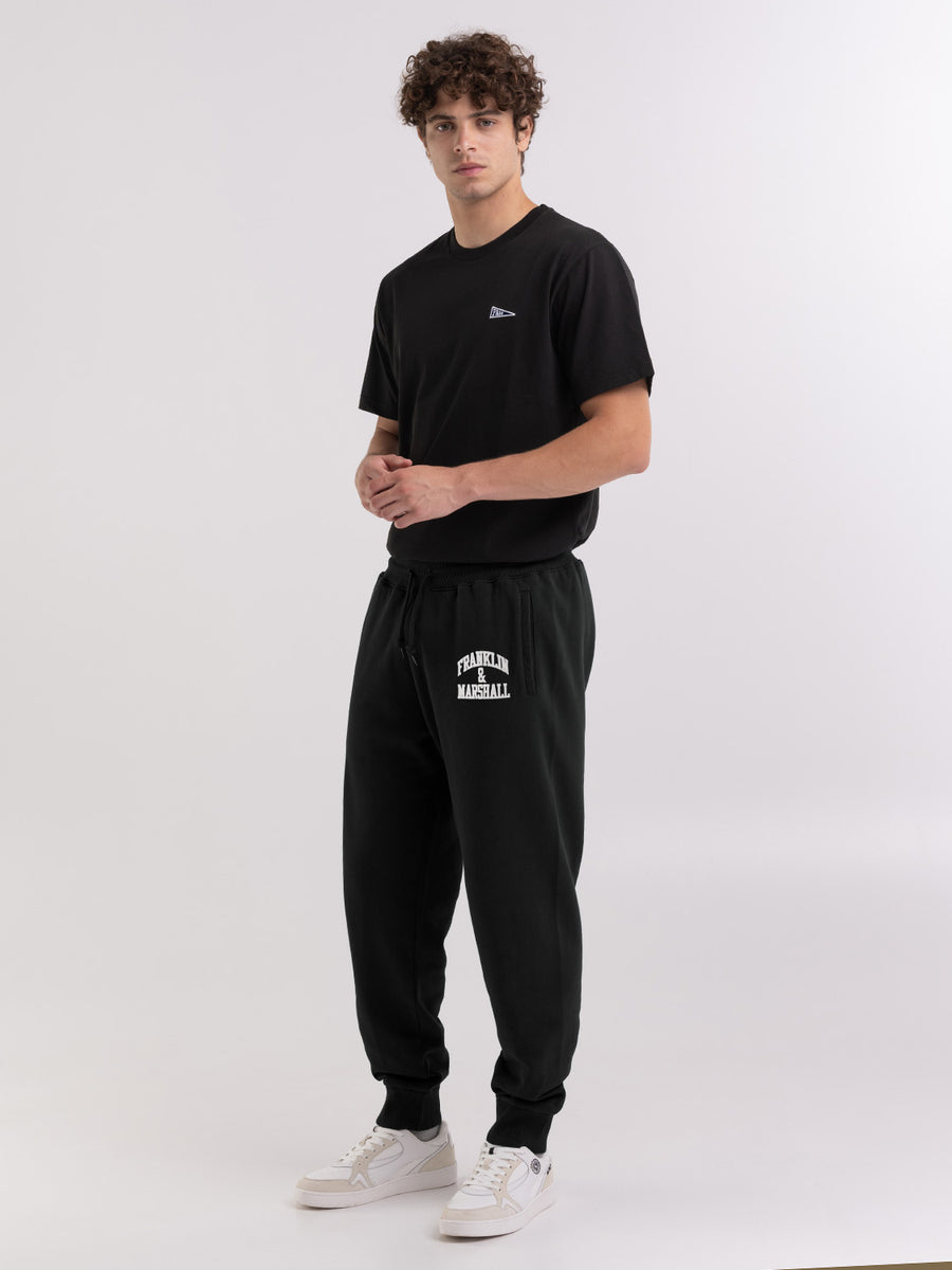 Jogger trousers with arch letter print