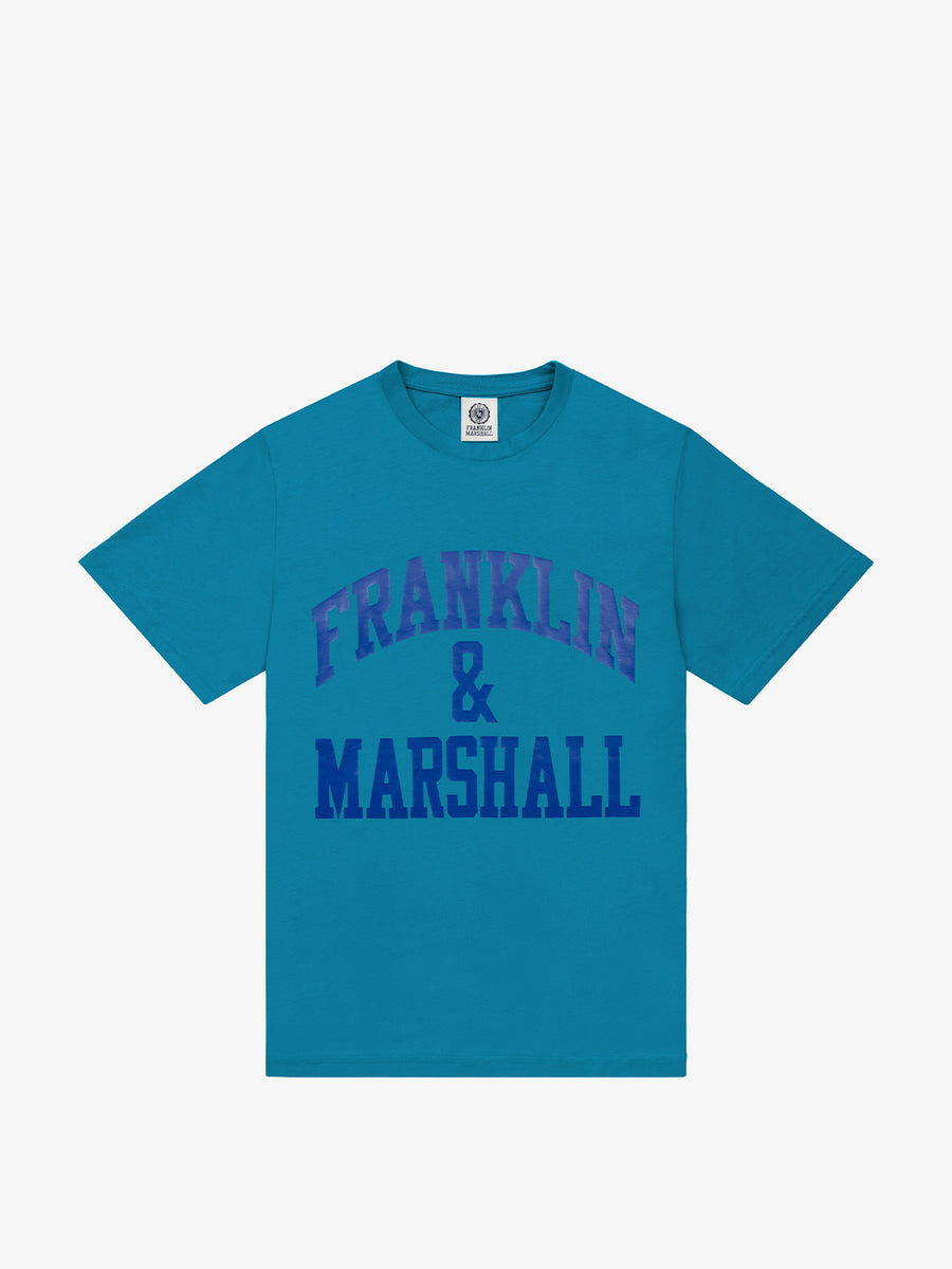 Agender jersey t-shirt with arch letter print