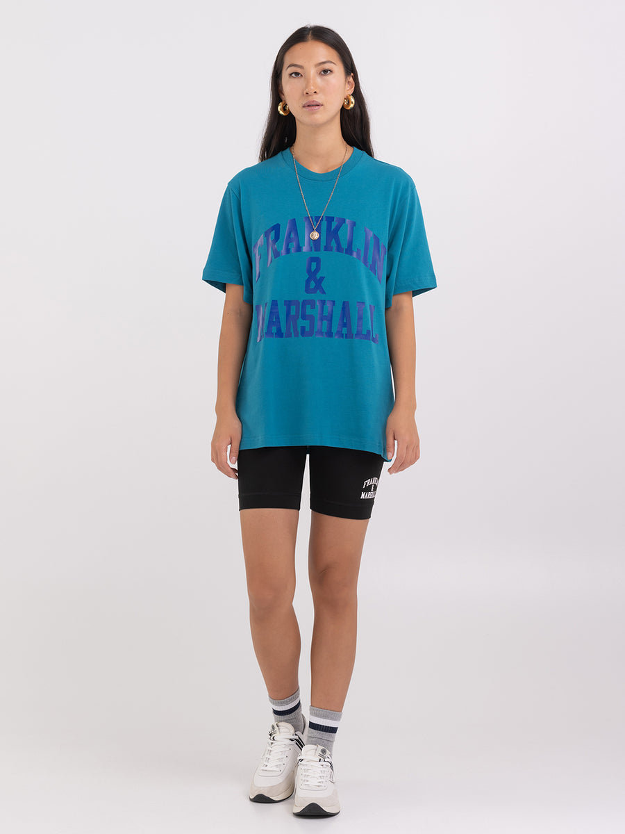 Agender jersey t-shirt with arch letter print