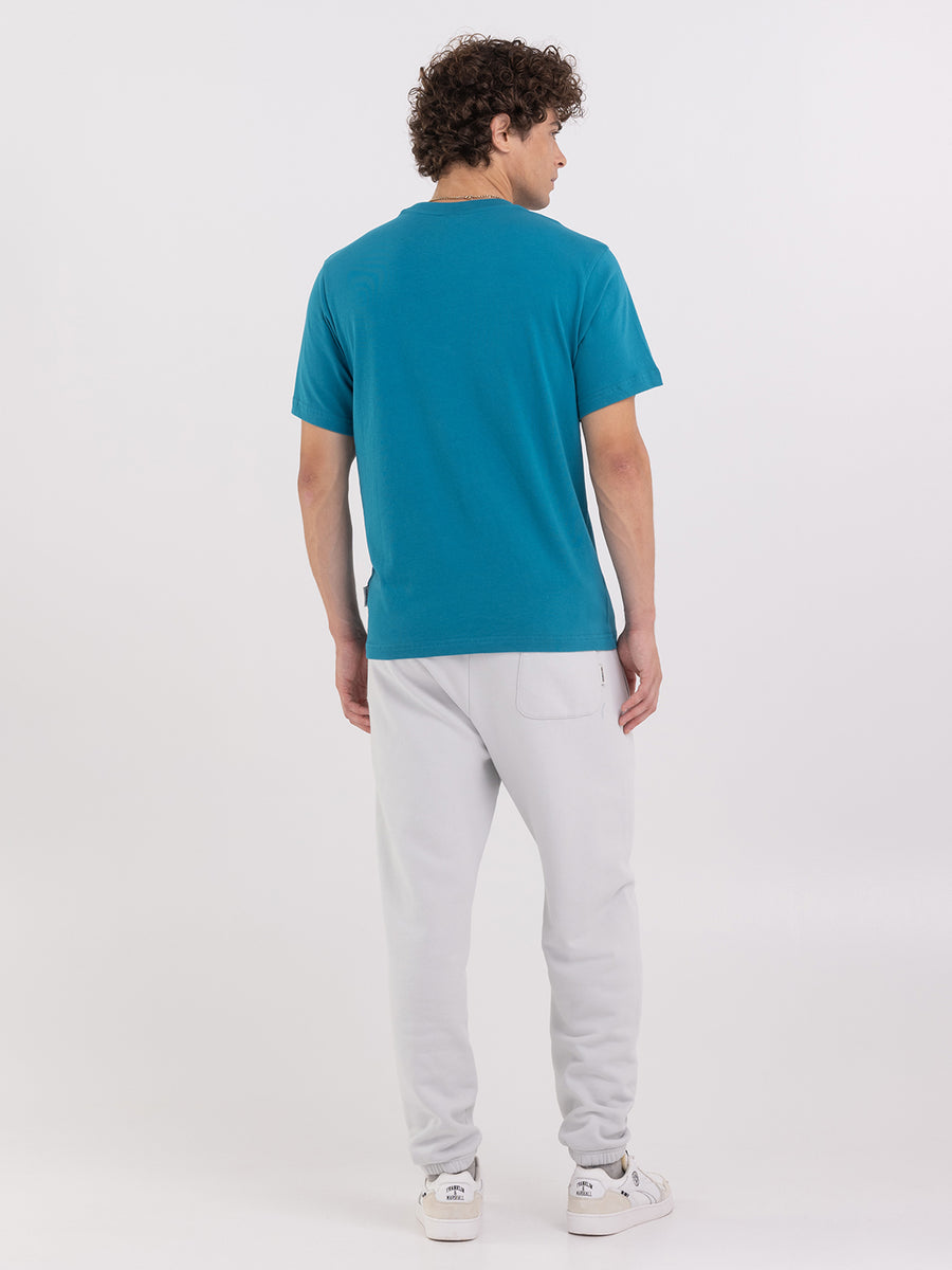 Agender jersey t-shirt with arch letter print