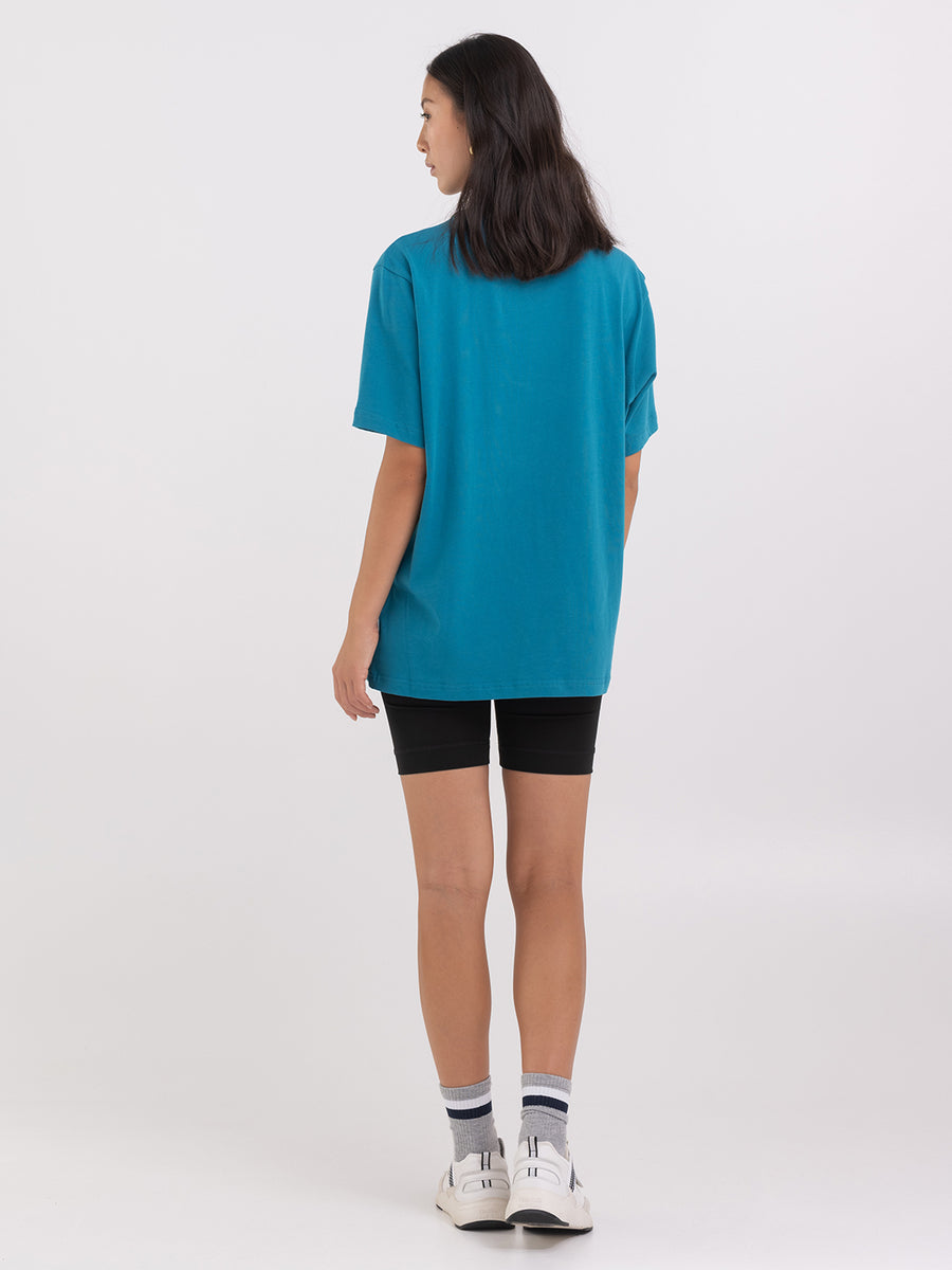 Agender jersey t-shirt with arch letter print