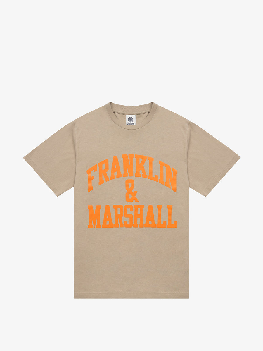 Agender jersey t-shirt with arch letter print