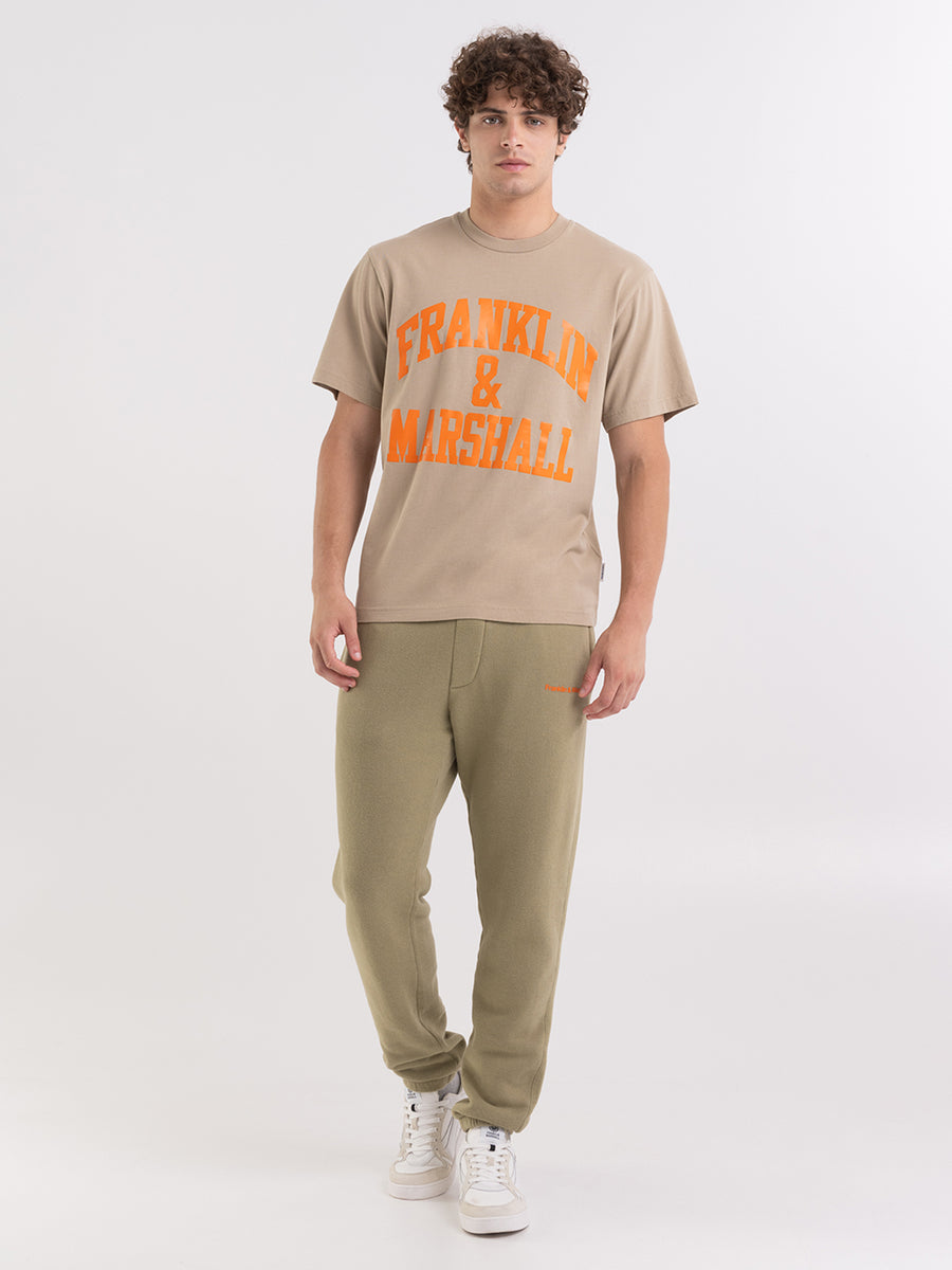 Agender jersey t-shirt with arch letter print