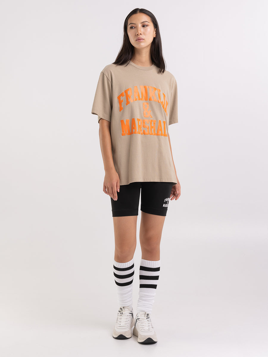 Agender jersey t-shirt with arch letter print