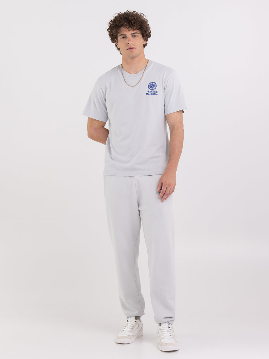 Agender jersey t-shirt with Crest logo print