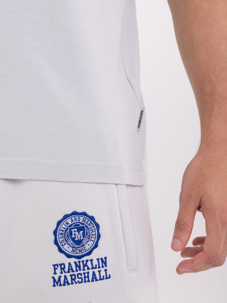 Agender jersey t-shirt with Crest logo print