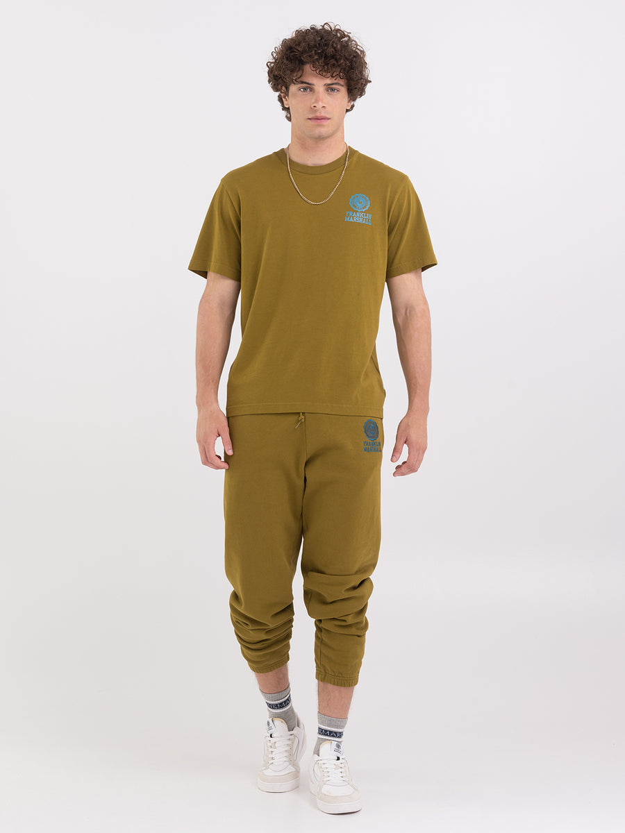 Agender jersey t-shirt with Crest logo print