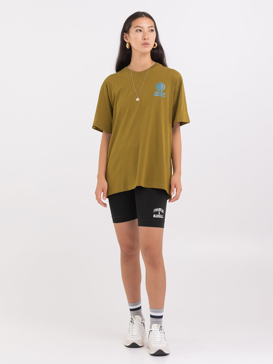 Agender jersey t-shirt with Crest logo print