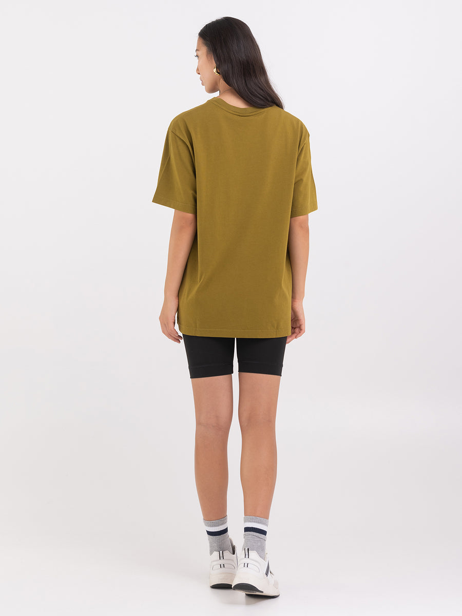 Agender jersey t-shirt with Crest logo print