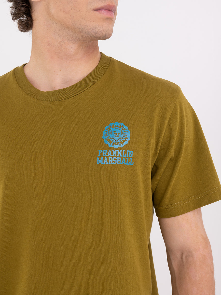 Agender jersey t-shirt with Crest logo print
