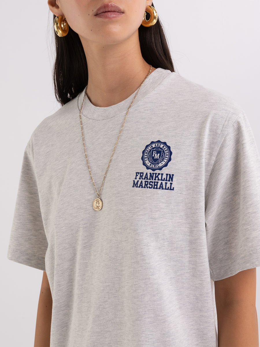 Agender t-shirt with Crest logo print