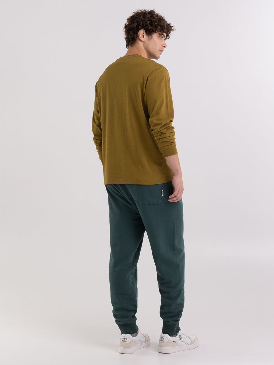 Long-sleeved t-shirt with Crest logo print