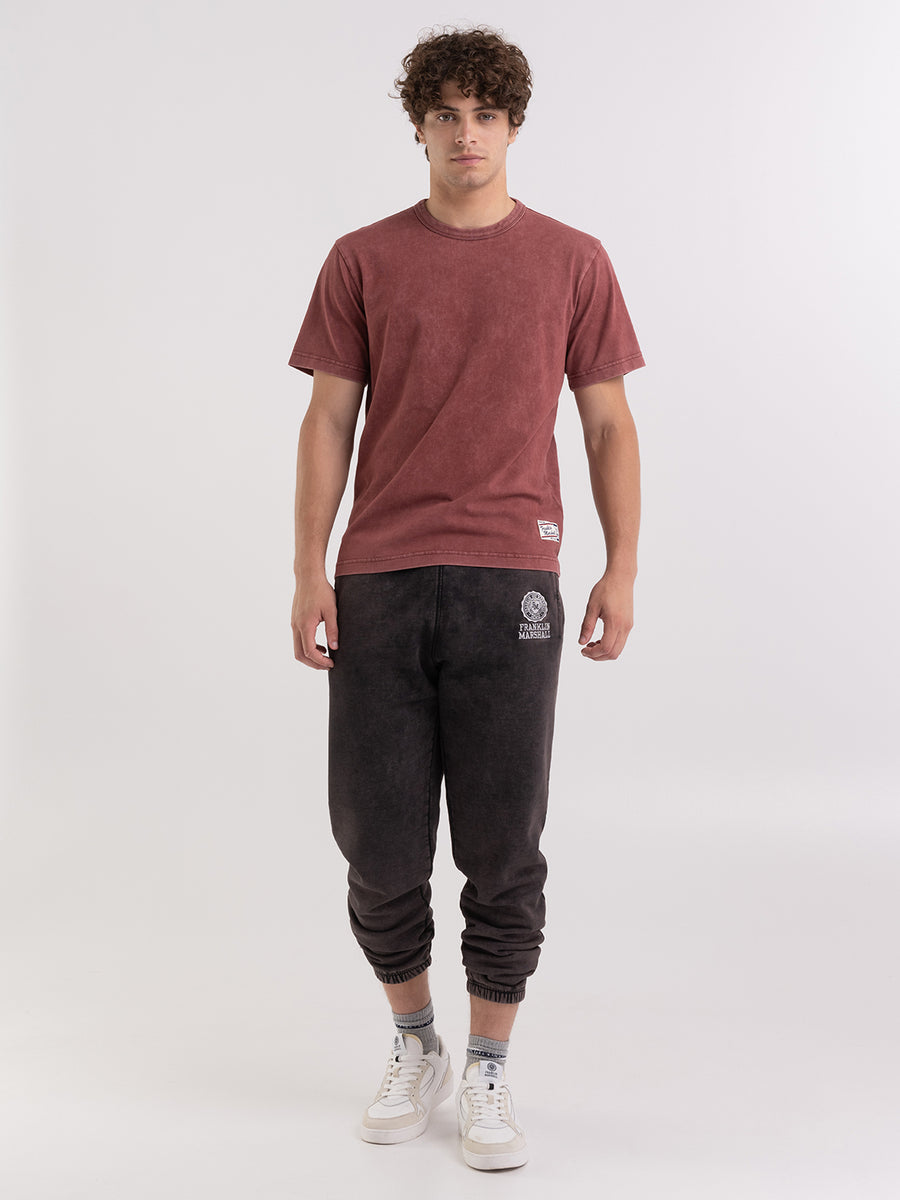Jersey t-shirt with marble wash