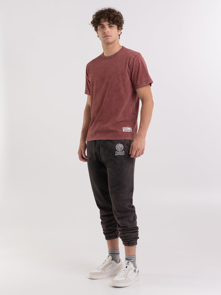 Jersey t-shirt with marble wash
