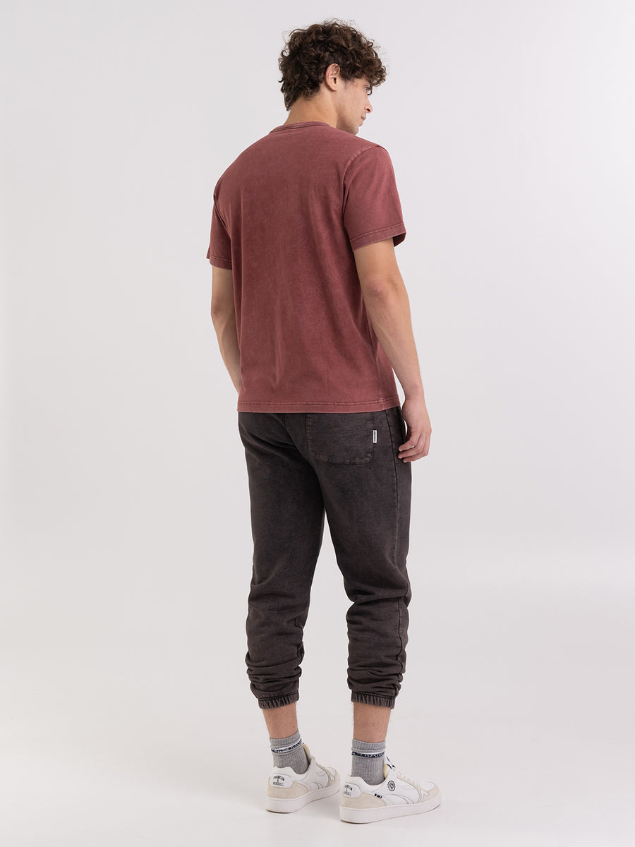 Jersey t-shirt with marble wash