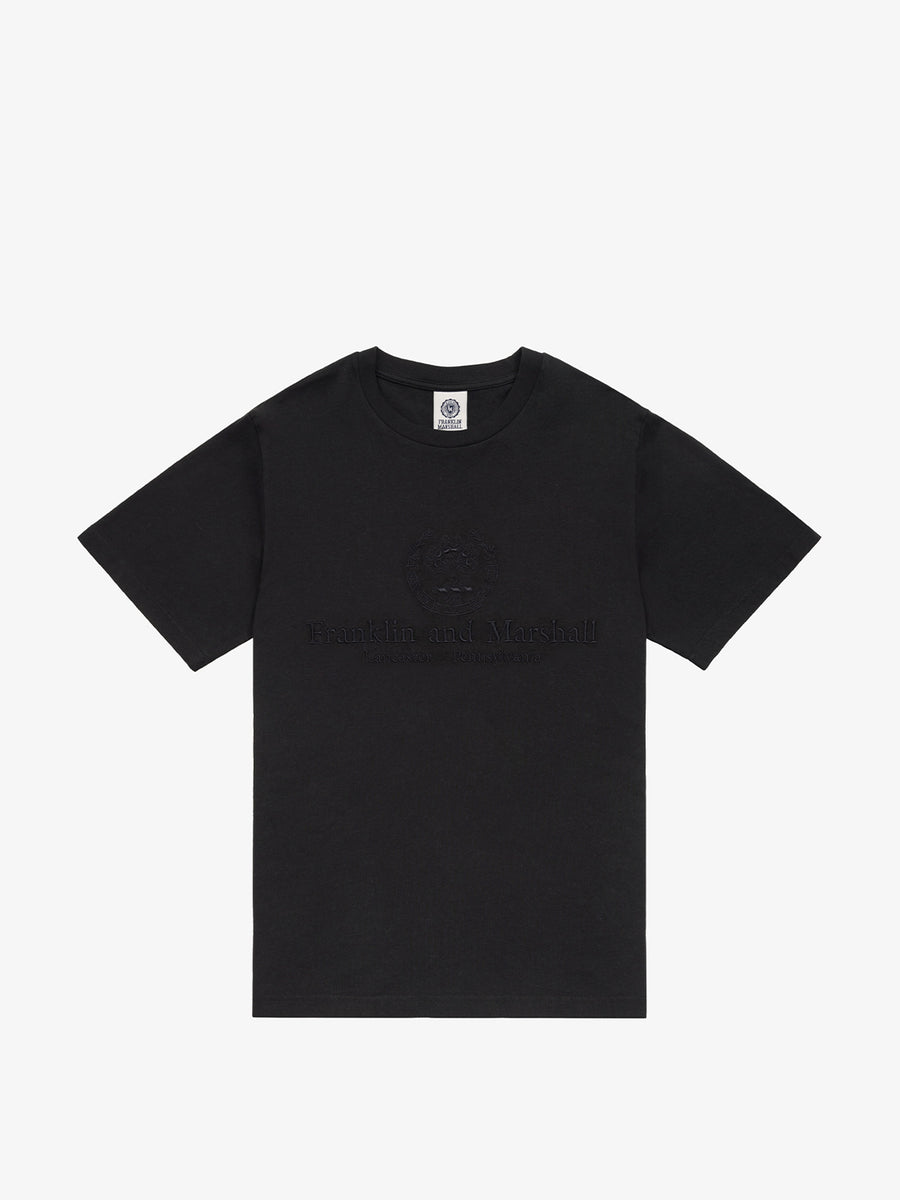T-shirt with logo print and emblem