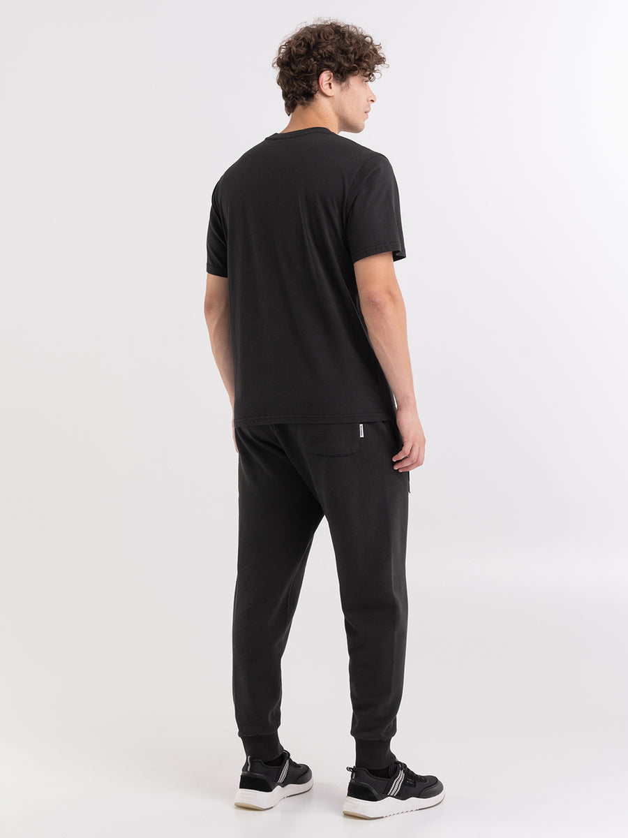 T-shirt with logo print and emblem