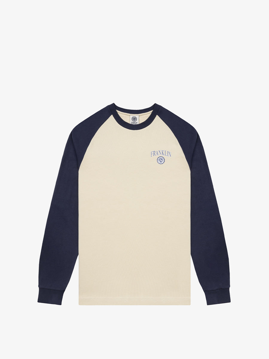 T-shirt a maniche lunghe con stampa logo Crest