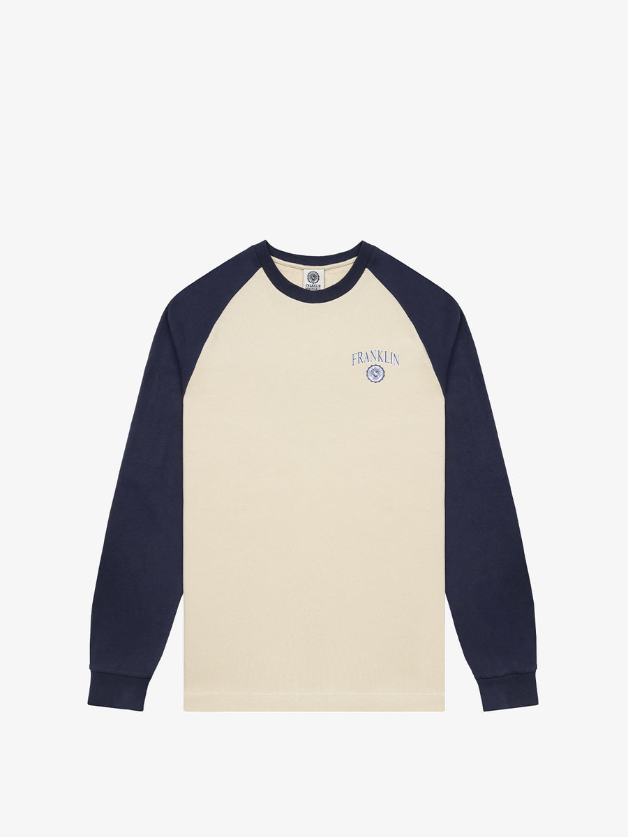Long-sleeved t-shirt with Crest logo print