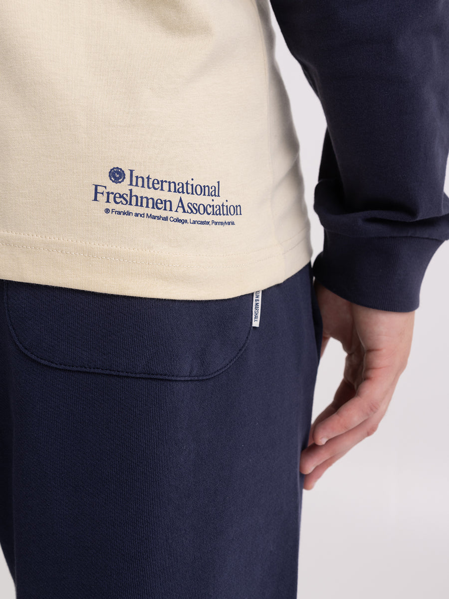 T-shirt a maniche lunghe con stampa logo Crest