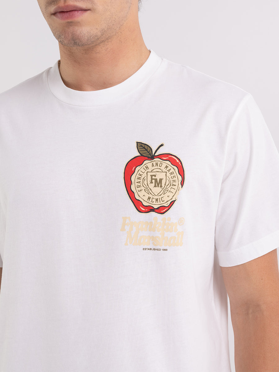 T-shirt in organic cotton con stampa alumni