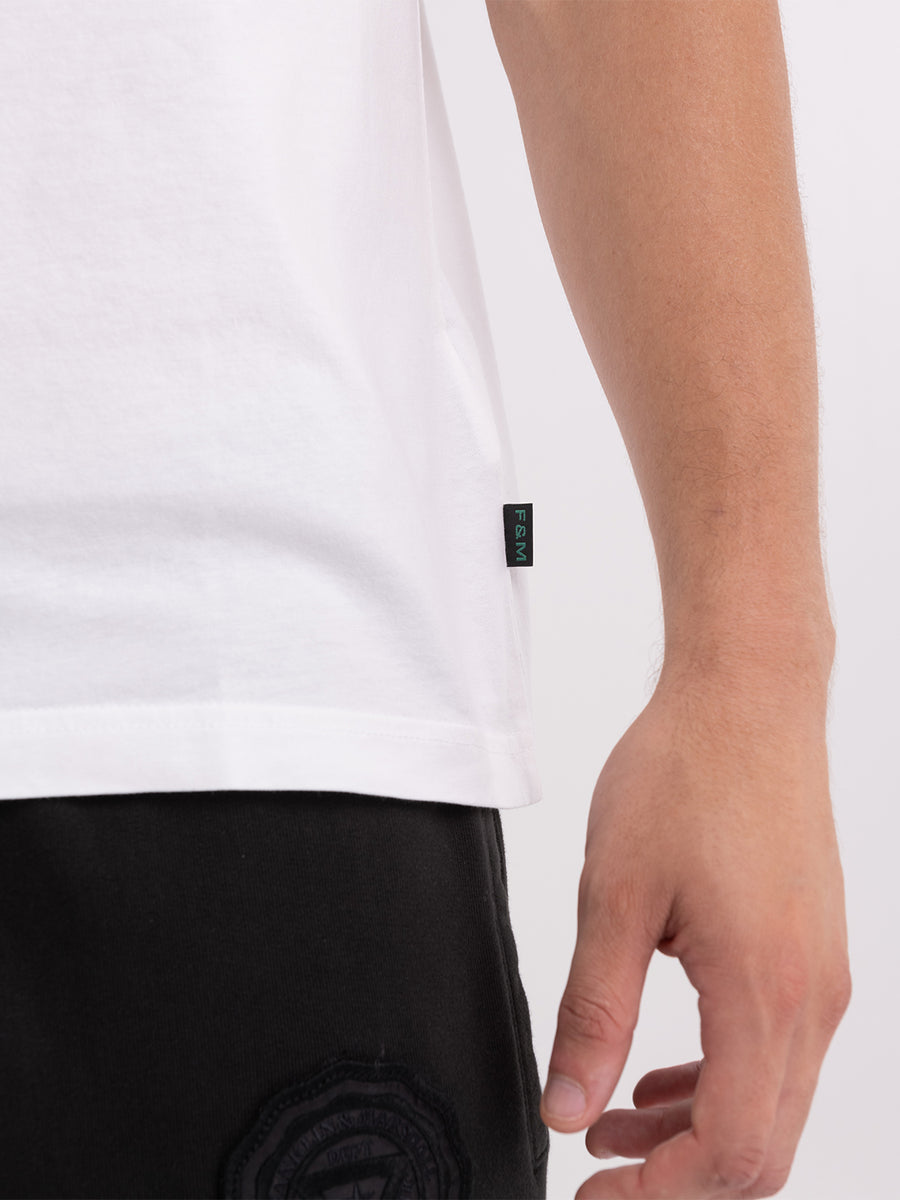 T-shirt in organic cotton with alumni gothic print