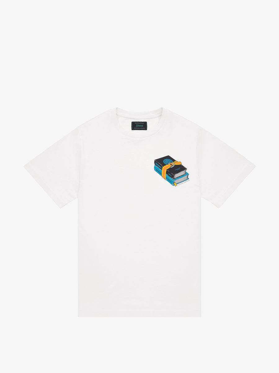 T-shirt in organic cotton with alumni books print