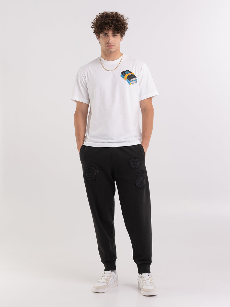 T-shirt in organic cotton with alumni books print