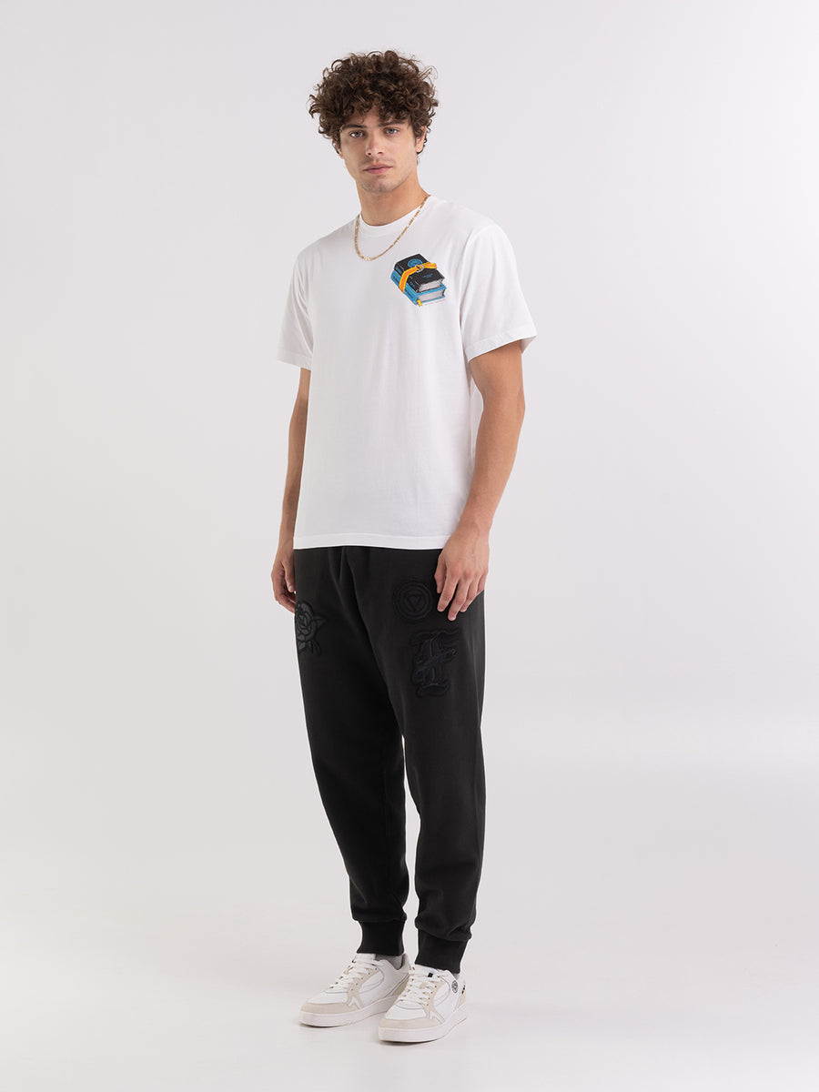 T-shirt in organic cotton with alumni books print
