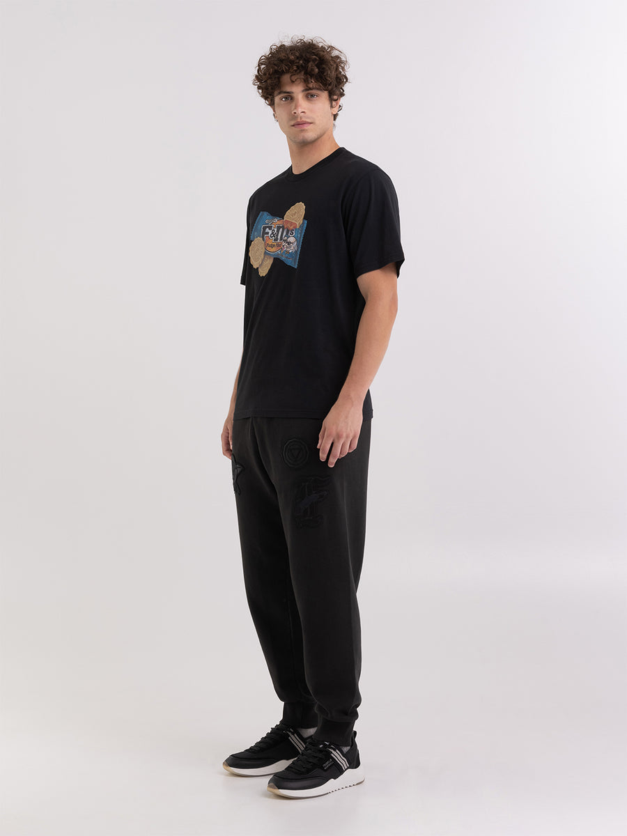 T-shirt in organic cotton with alumni candys print