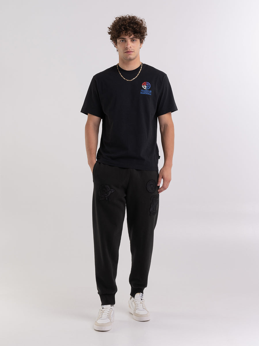 T-shirt in organic cotton stampa stemma college alumni
