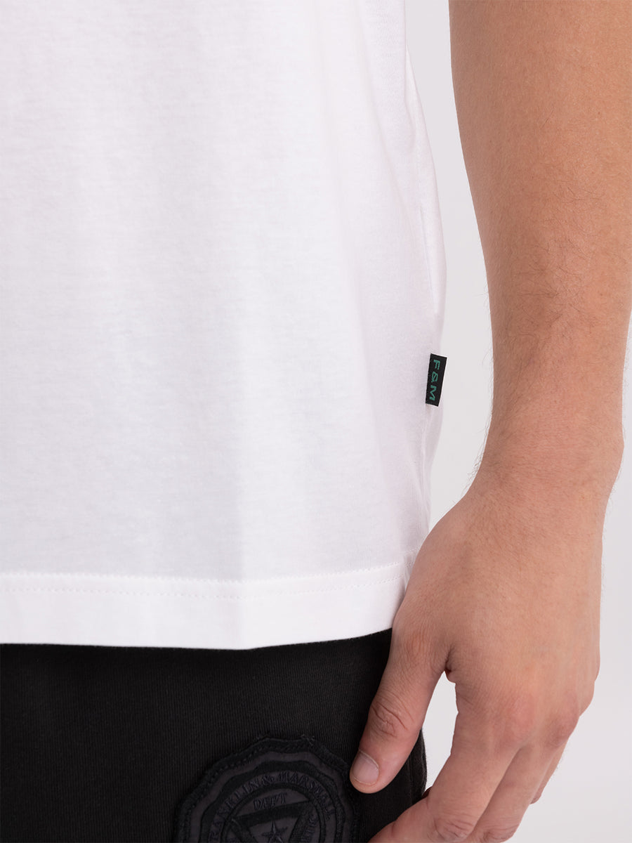 T-shirt in organic cotton with alumni modern Greeks print