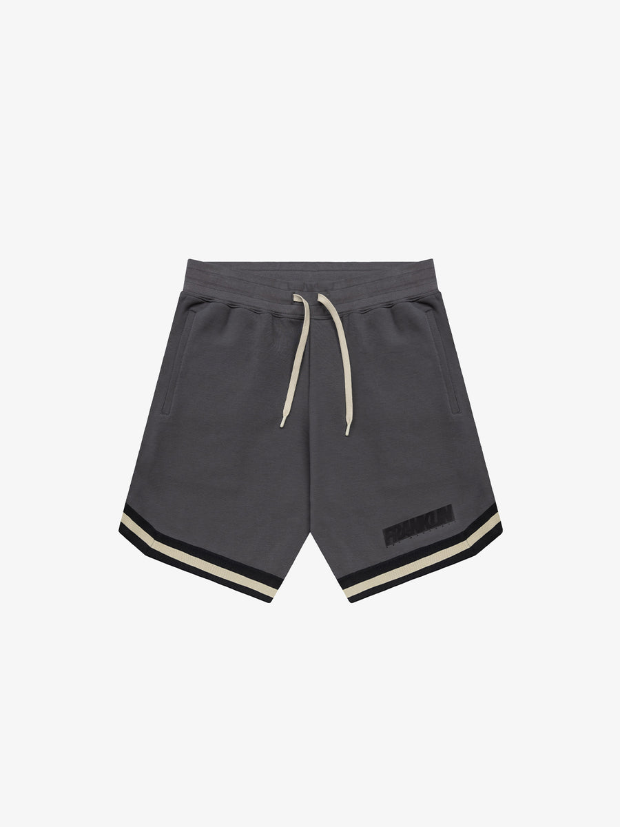 Shorts in technical fabric with heritage logo print