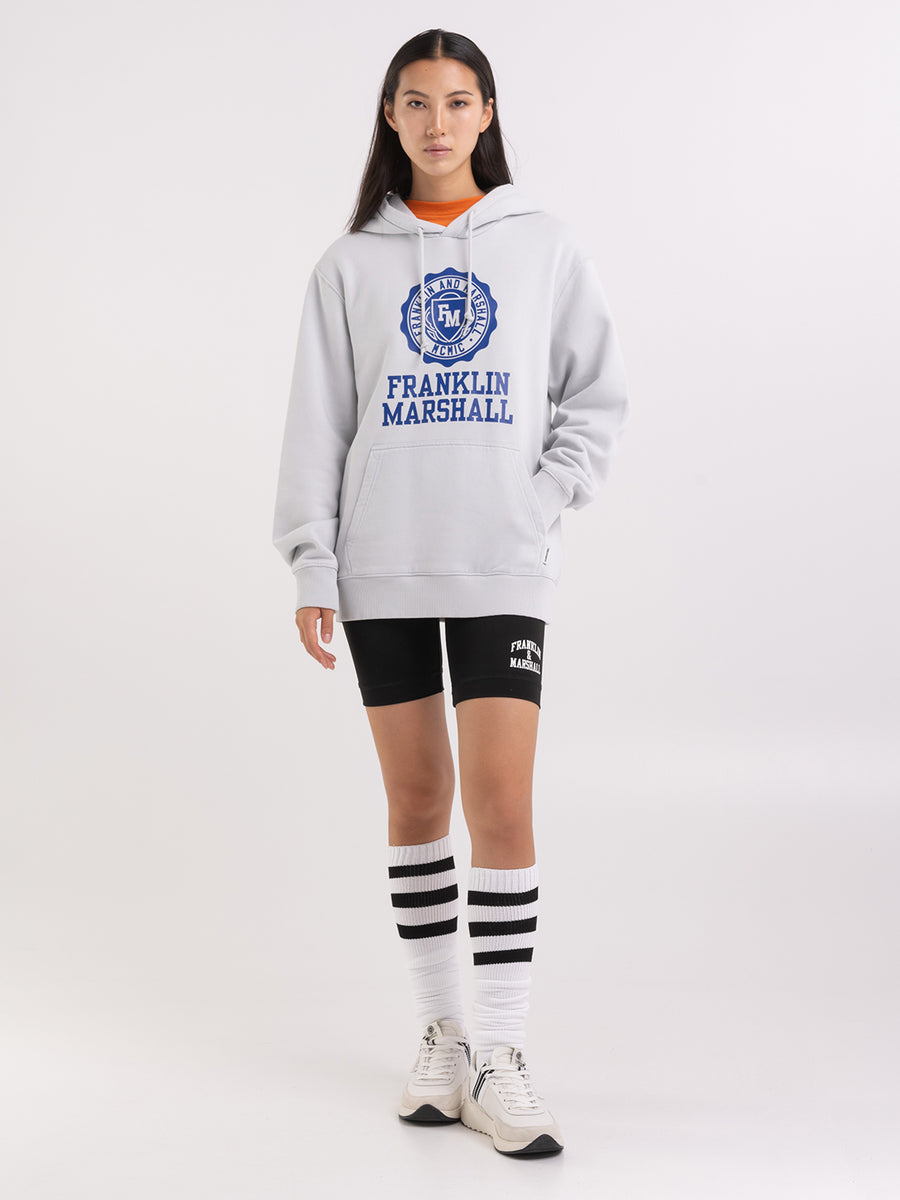 Hoodie with Crest logo maxi print